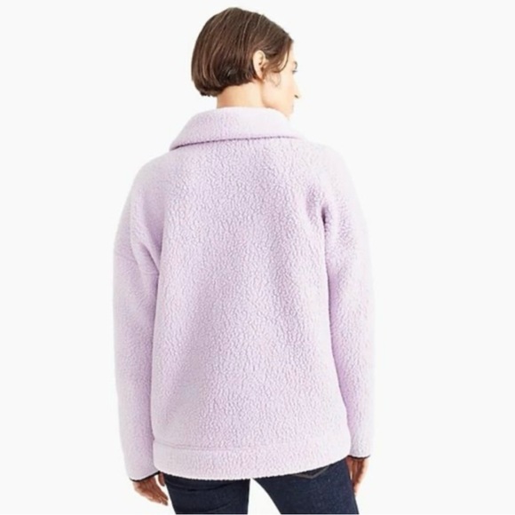J. Crew Women’s Polartec Fleece Full Zip Jacket Ivory Size XS - Picture 3 of 9